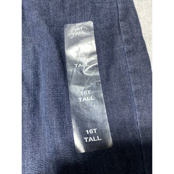 Eddie Bauer Jeans Womens 16 Tall Boyfriend Mid Rise Slim Flannel Lined 16T New - Picture 5 of 16